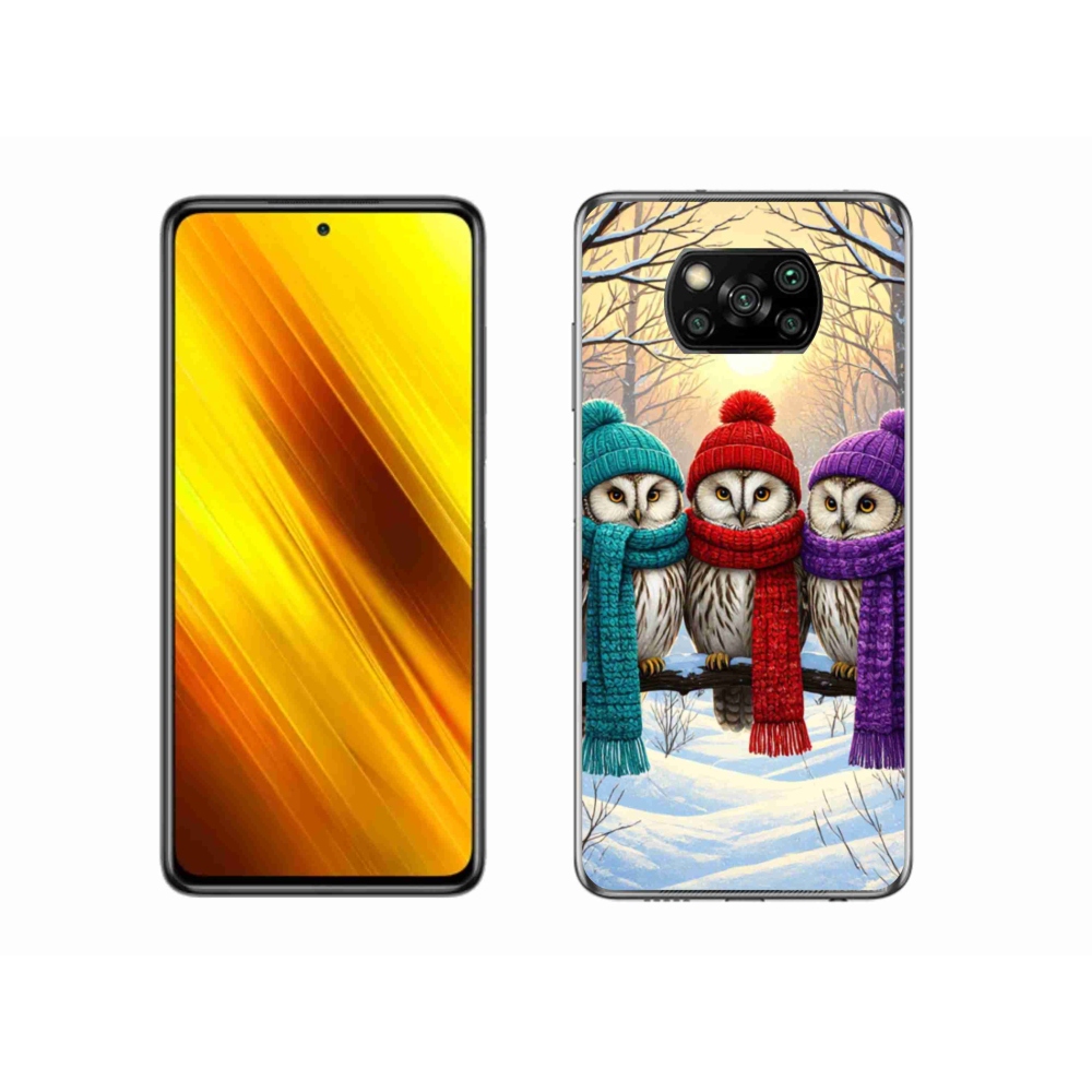 Gélový kryt mmCase na Xiaomi Poco X3 Pro - soví priatelia