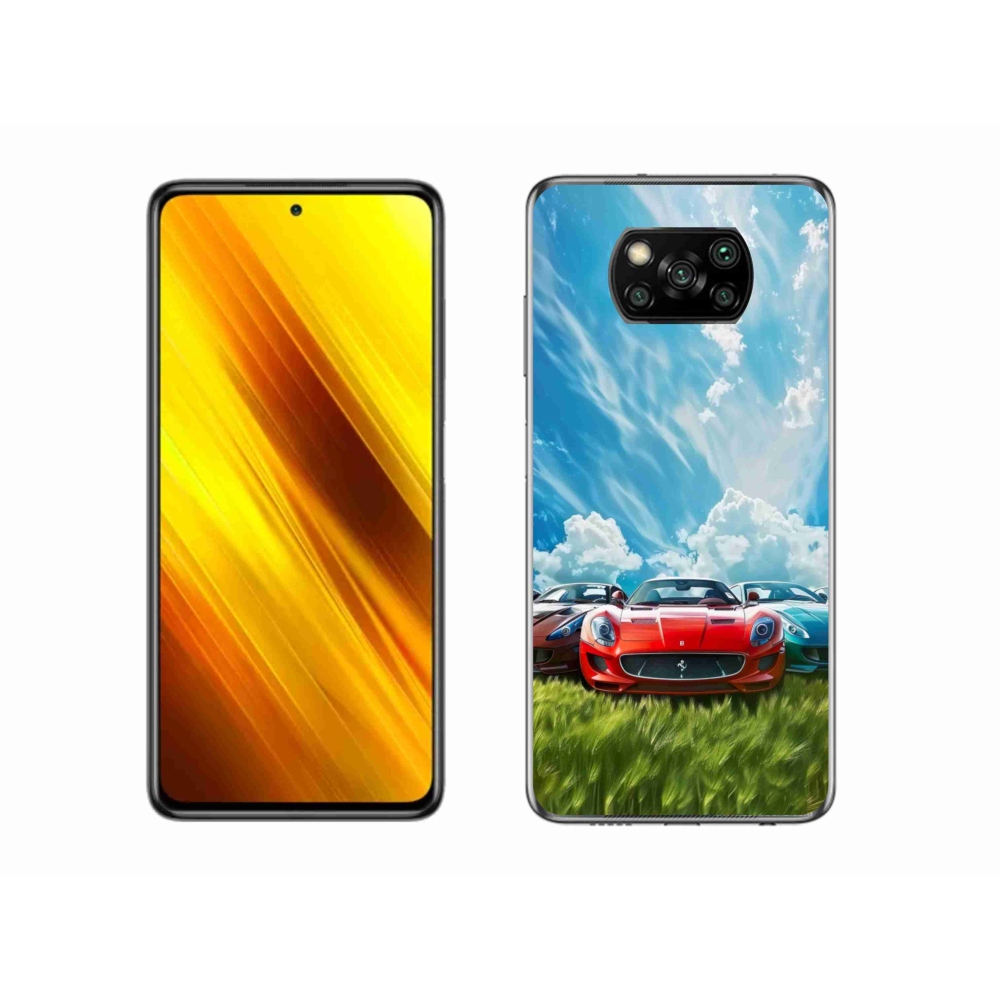 Gélový kryt mmCase na Xiaomi Poco X3 Pro - športové vozidlá