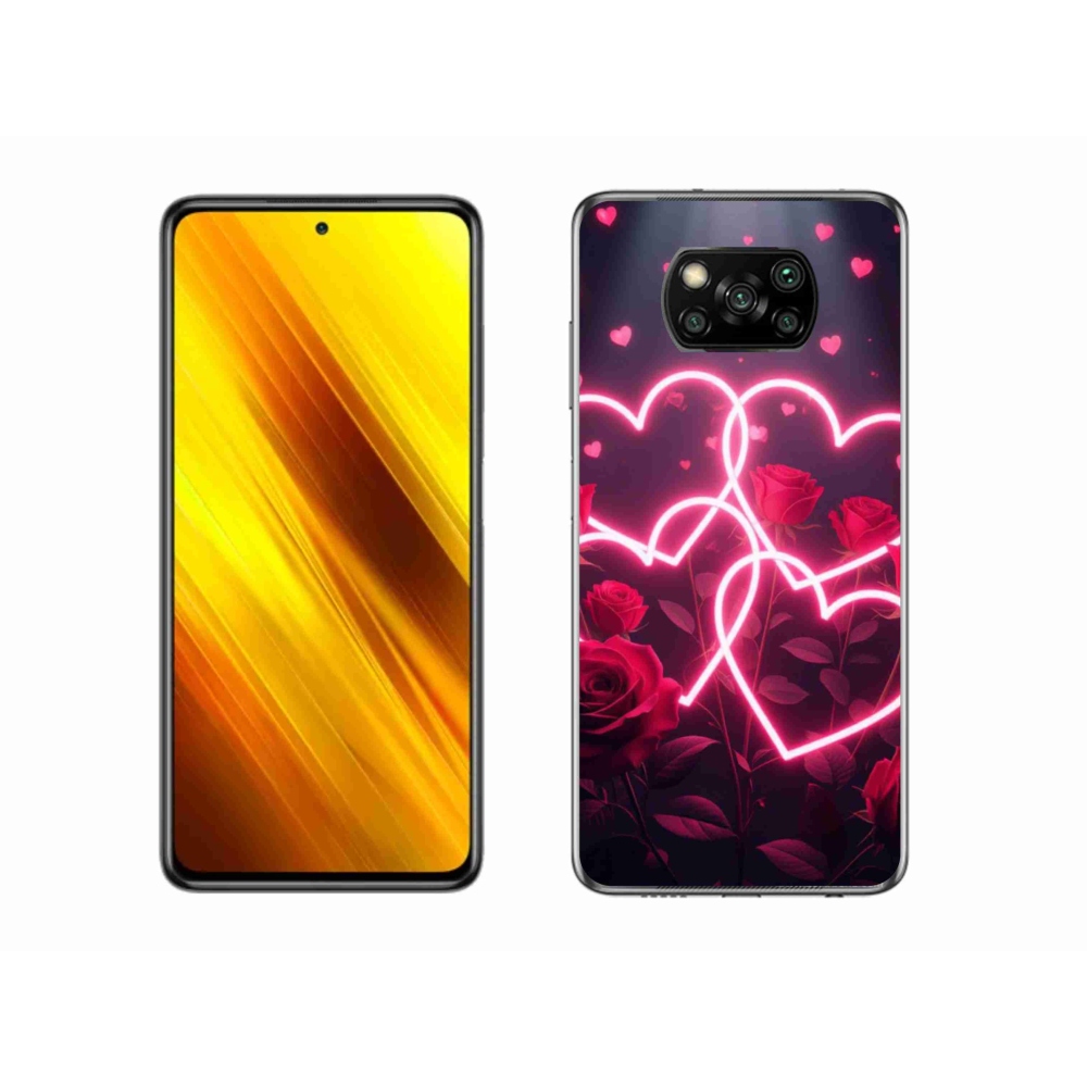 Gélový kryt mmCase na Xiaomi Poco X3 Pro - srdce lásky
