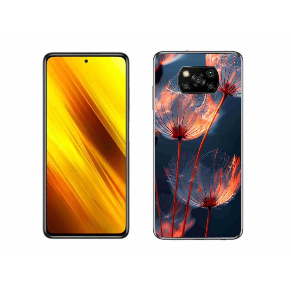 Gélový kryt mmCase na Xiaomi Poco X3 Pro - svetielkujúce páperie