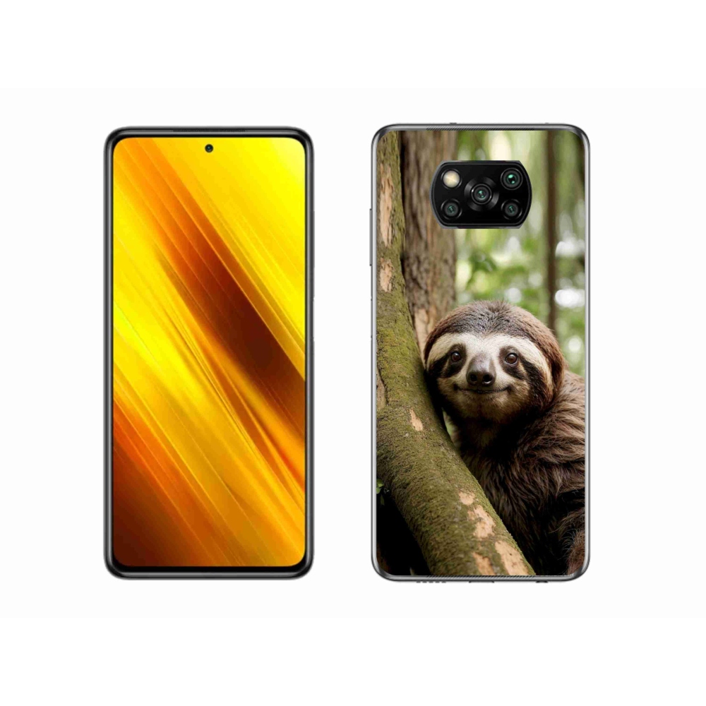 Gélový kryt mmCase na Xiaomi Poco X3 Pro - usmievavý leňochod