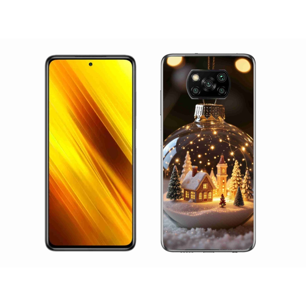 Gélový kryt mmCase na Xiaomi Poco X3 Pro - vianočné gule 3