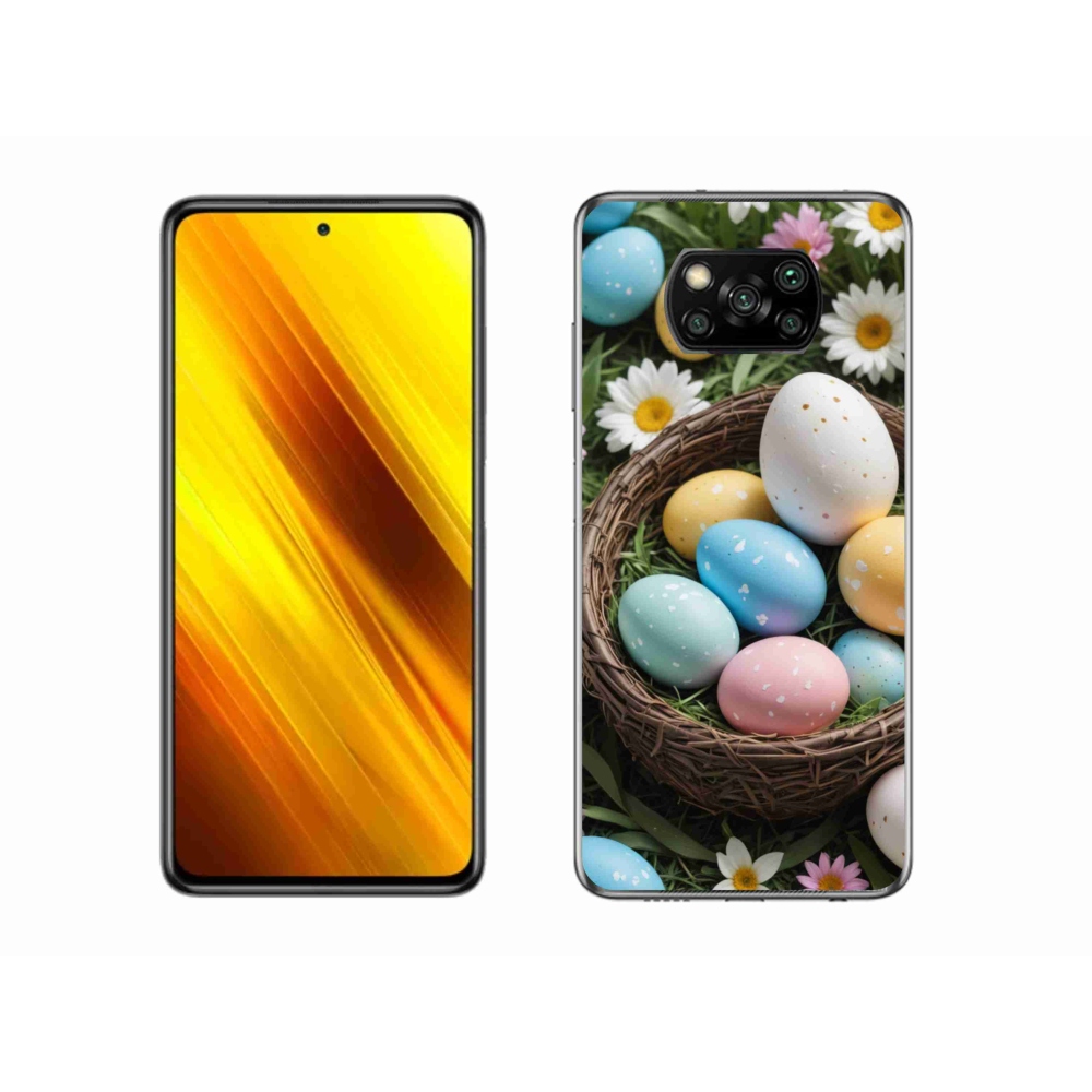 Gélový kryt mmCase na Xiaomi Poco X3 Pro - veľkonočné vajíčka 2