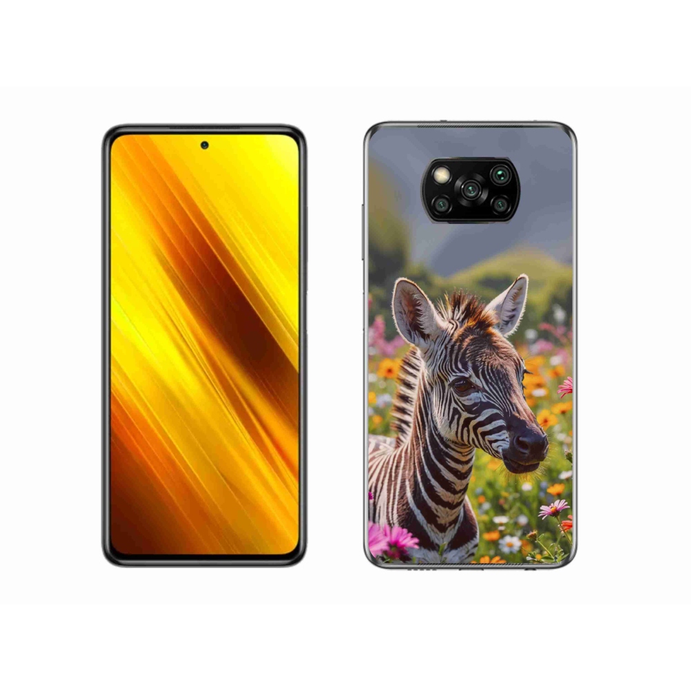 Gélový kryt mmCase na Xiaomi Poco X3 Pro - zebra na lúke