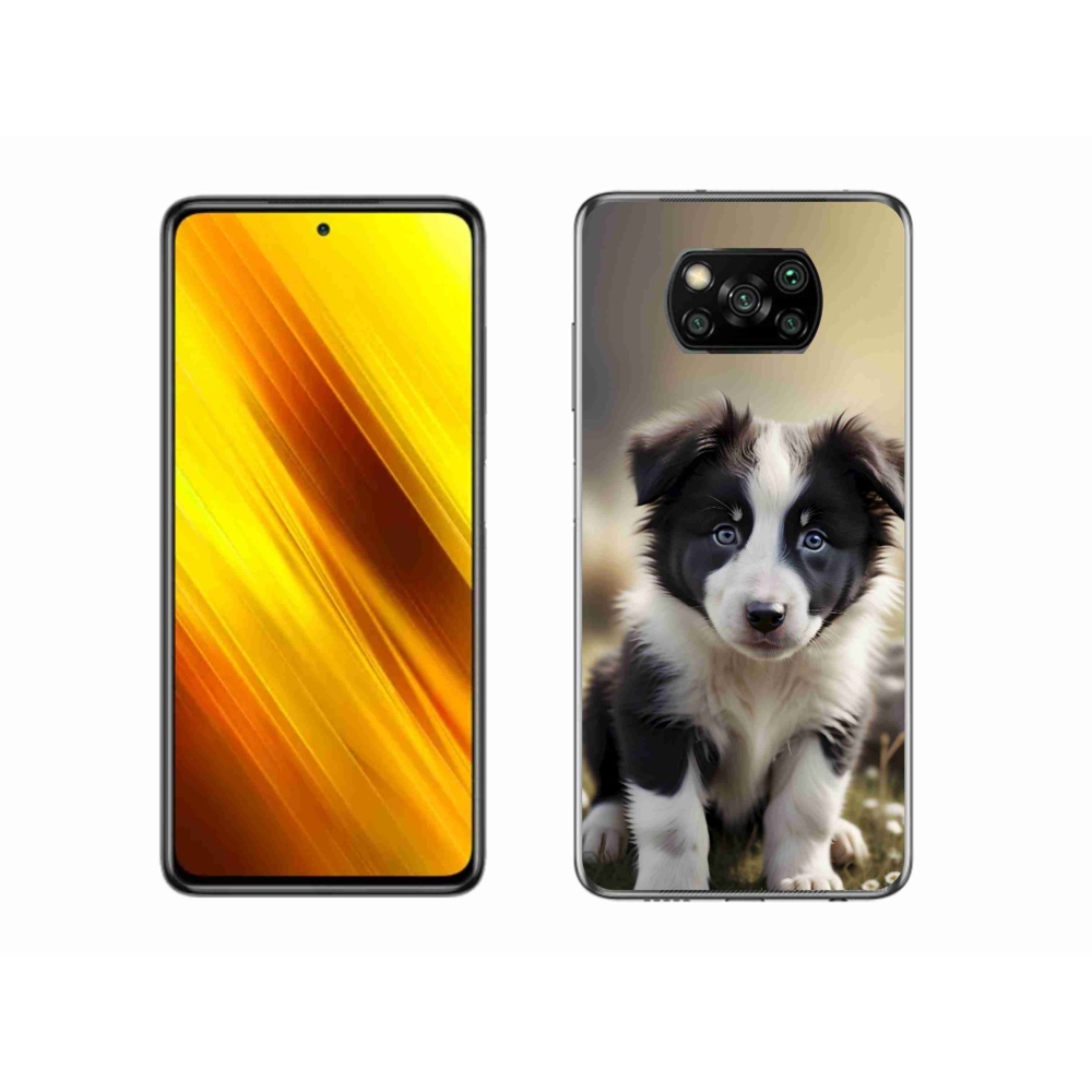 Gélový kryt mmCase na Xiaomi Poco X3 - roztomilá border kólia