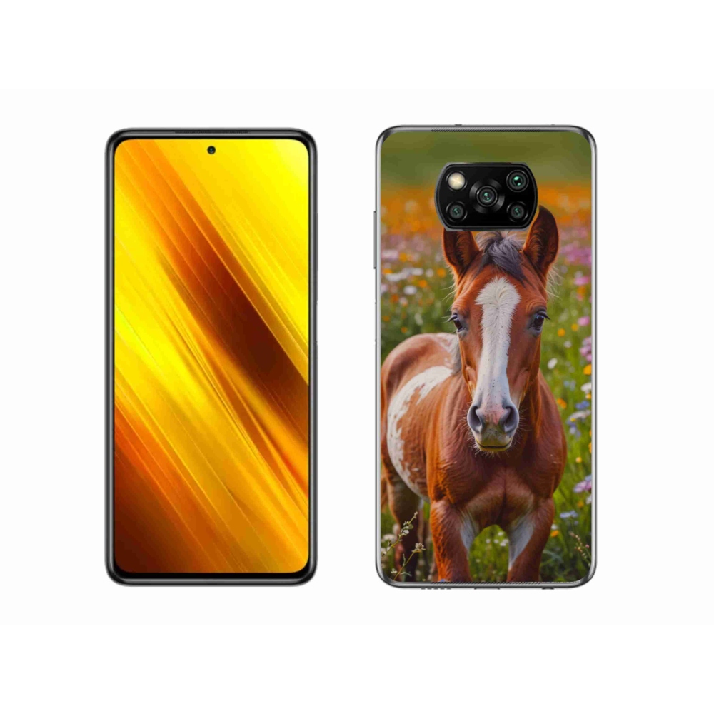 Gélový kryt mmCase na Xiaomi Poco X3 - roztomilé žriebä