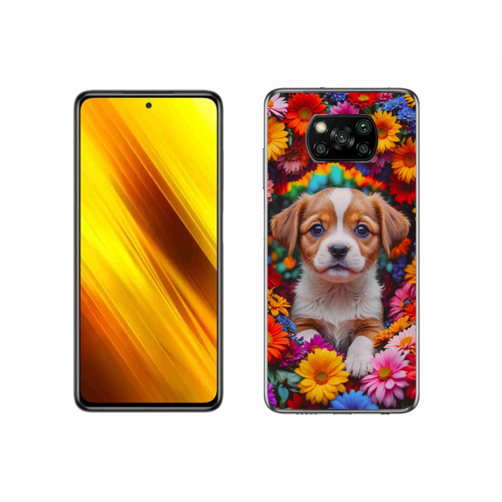 Gélový kryt mmCase na Xiaomi Poco X3 - roztomilé šteňa