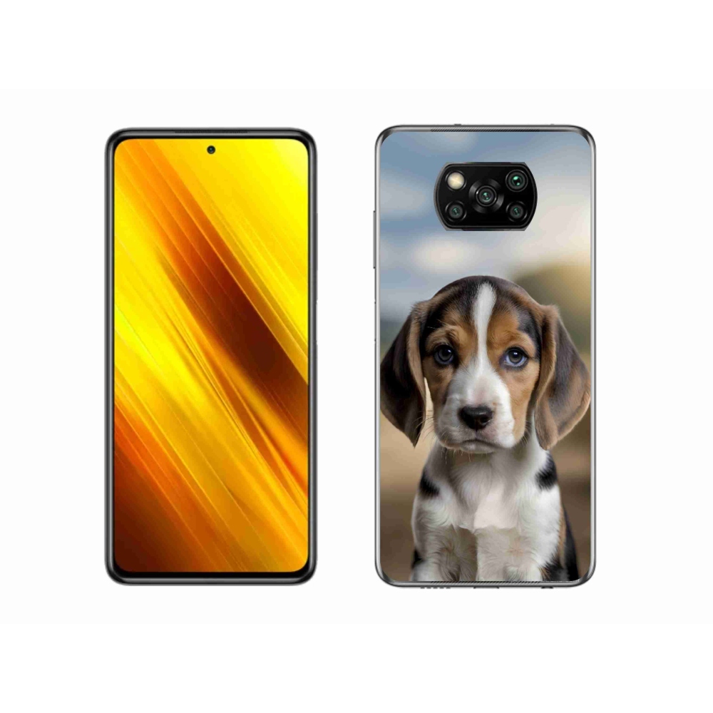 Gélový kryt mmCase na Xiaomi Poco X3 - roztomilý bígl
