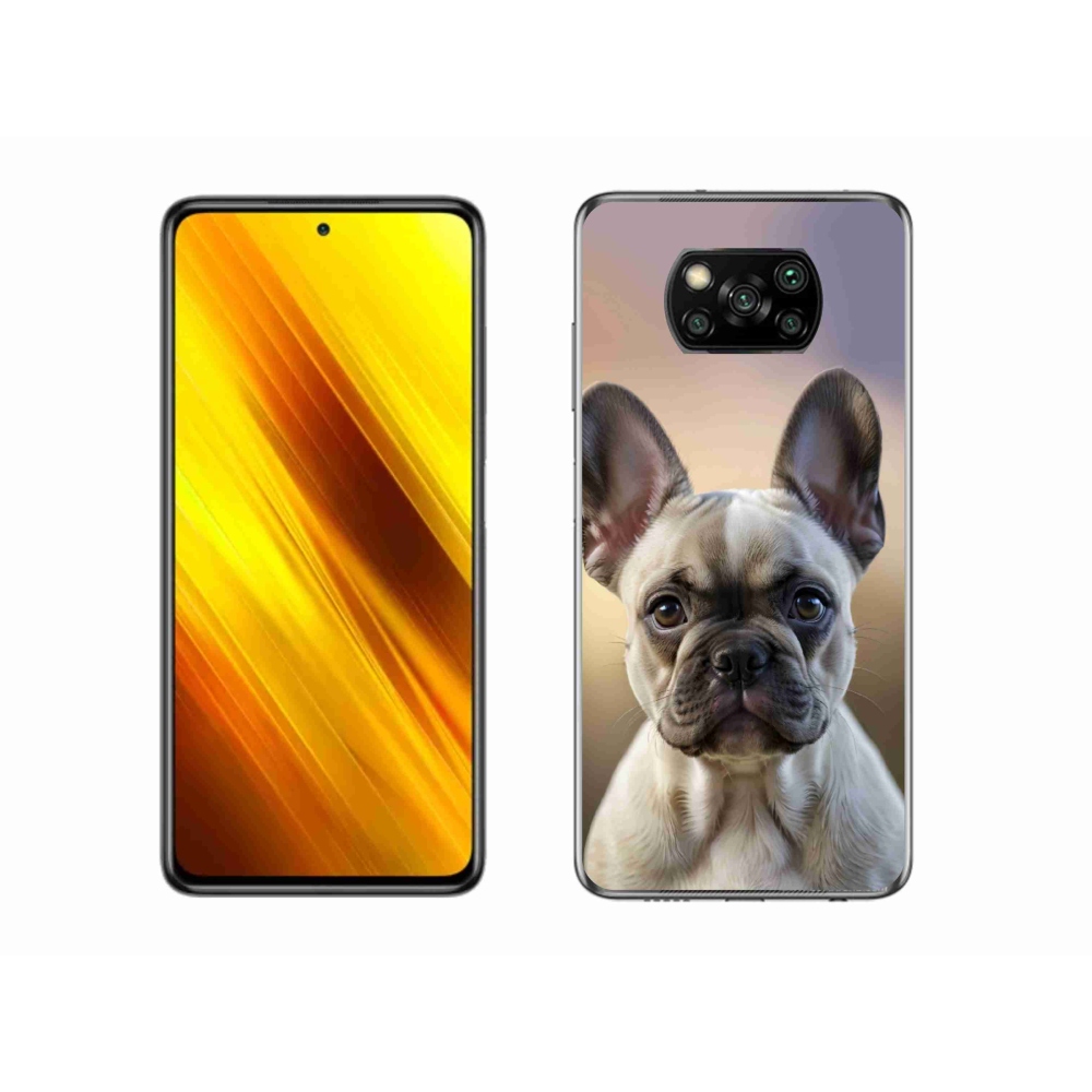 Gélový kryt mmCase na Xiaomi Poco X3 - roztomilý francúzsky buldoček