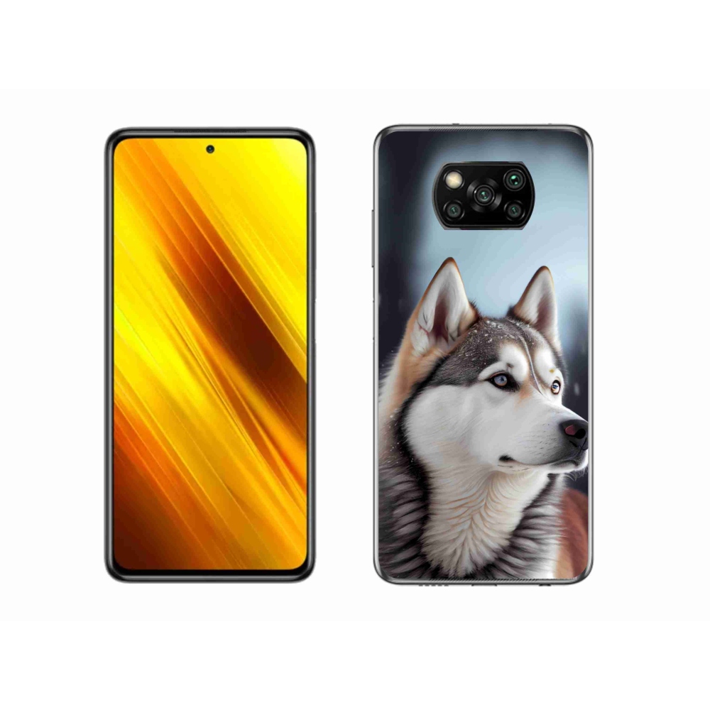 Gélový kryt mmCase na Xiaomi Poco X3 - sibírsky husky