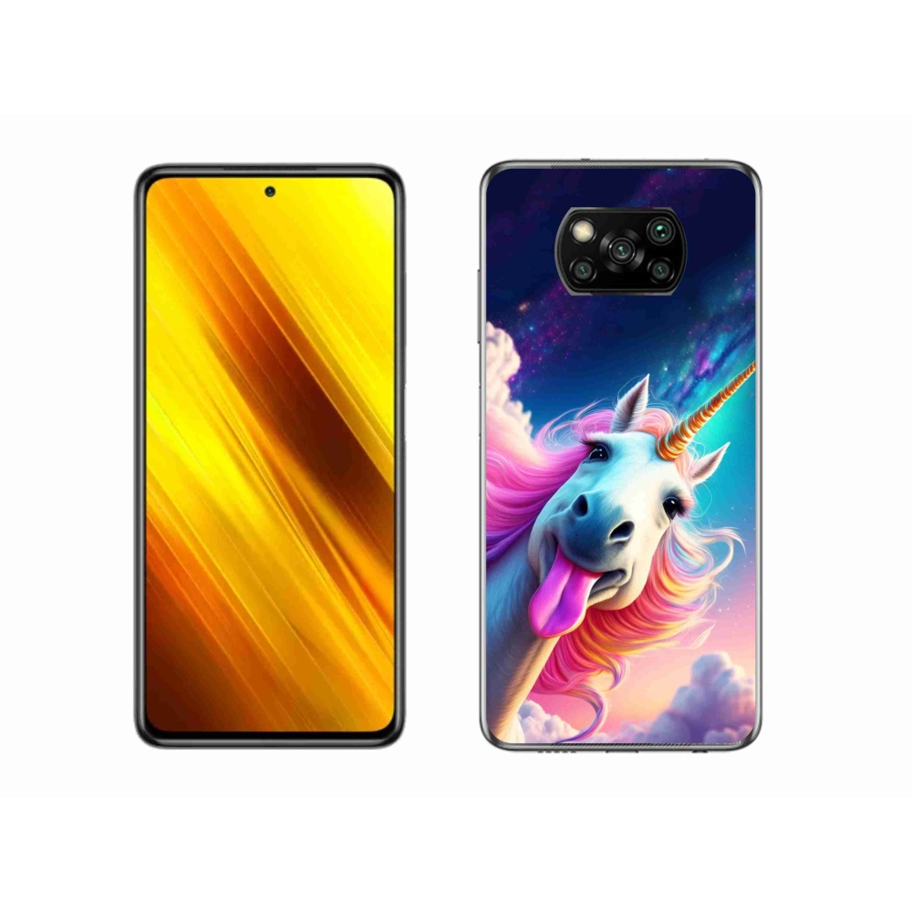 Gélový kryt mmCase na Xiaomi Poco X3 - šialený jednorožec