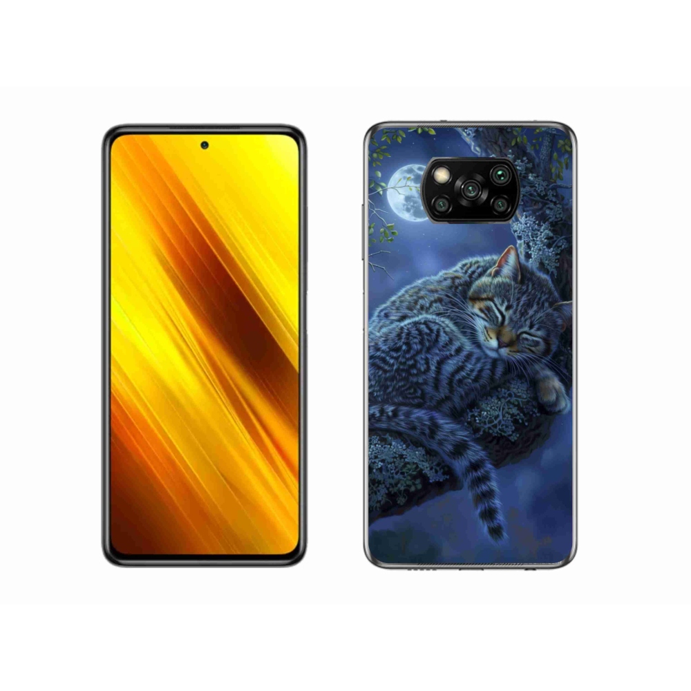 Gélový kryt mmCase na Xiaomi Poco X3 - spiaca mačka