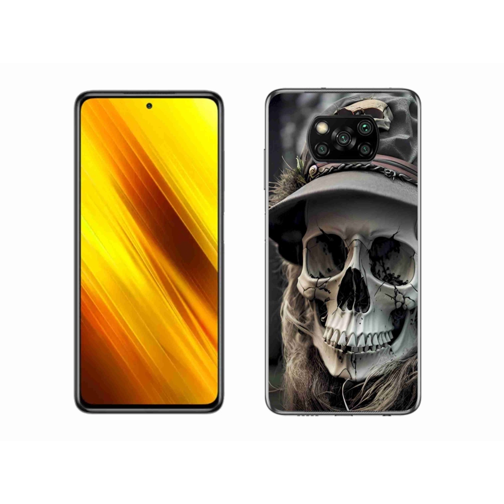 Gélový kryt mmCase na Xiaomi Poco X3 - temná lebka