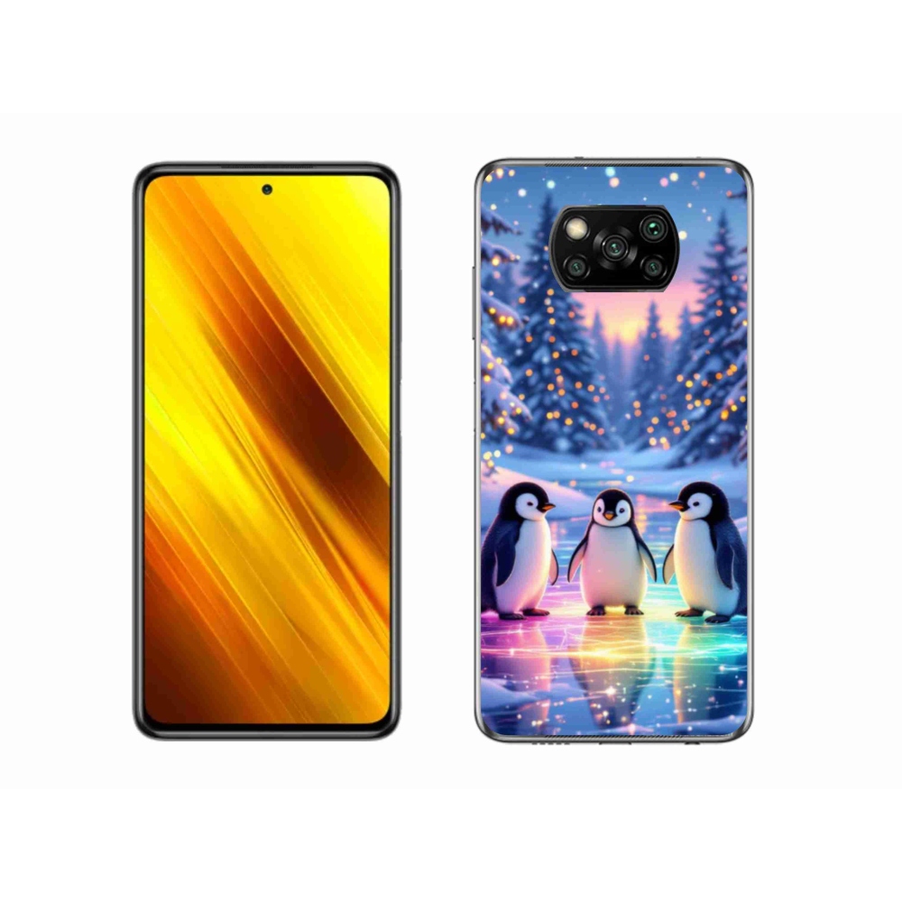 Gélový kryt mmCase na Xiaomi Poco X3 - tučniaky