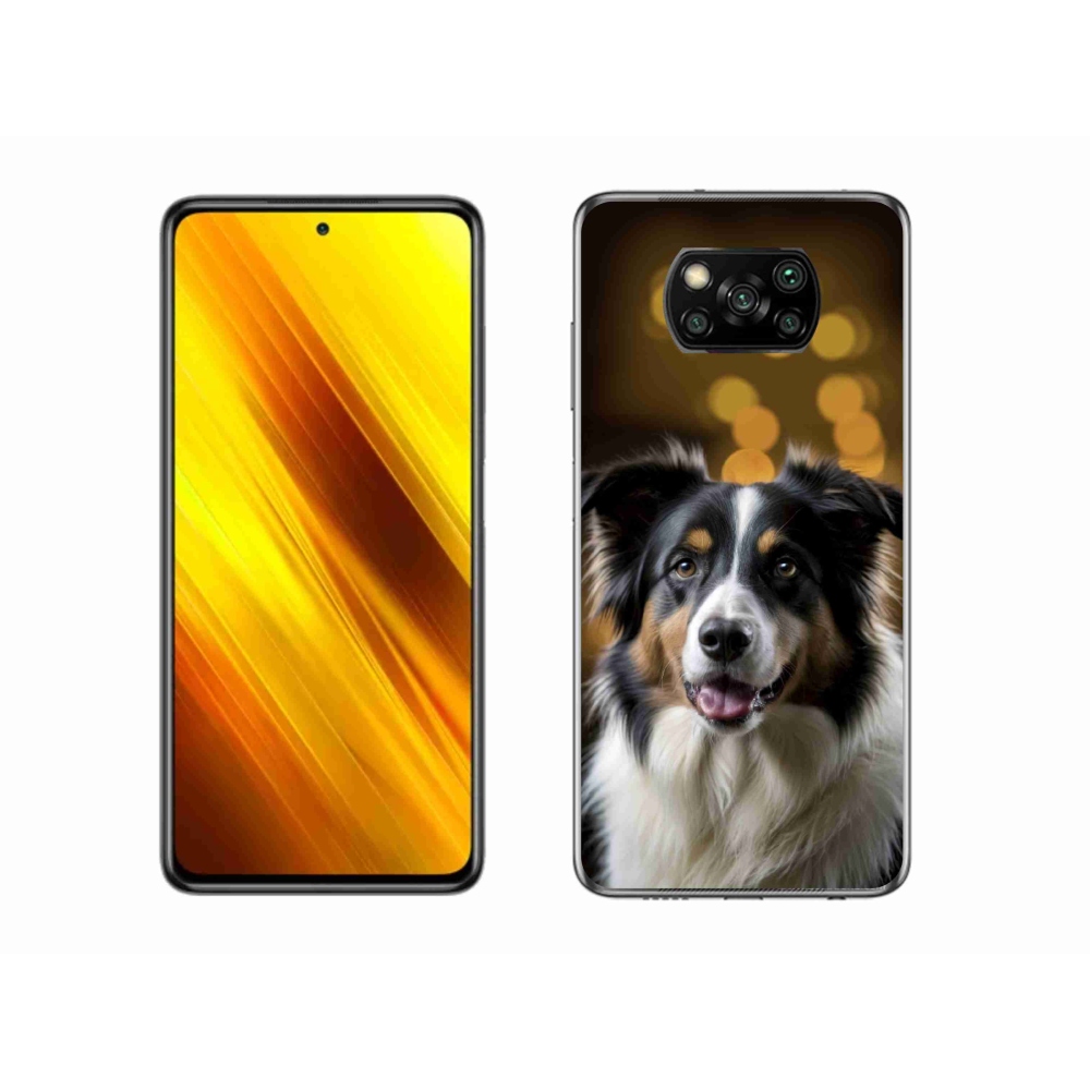 Gélový kryt mmCase na Xiaomi Poco X3 - usmievavý austrálsky ovčiak