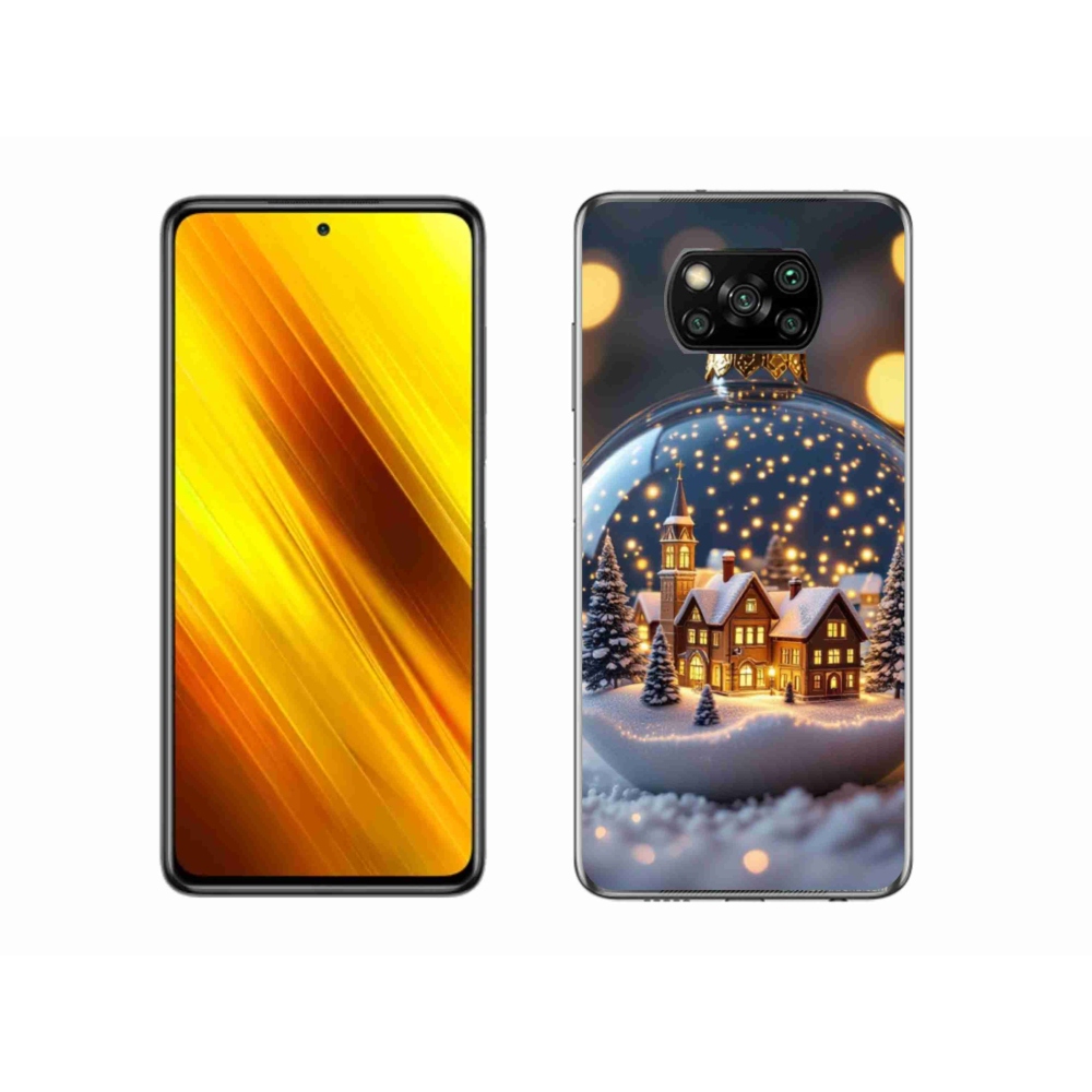 Gélový kryt mmCase na Xiaomi Poco X3 - vianočné gule 4