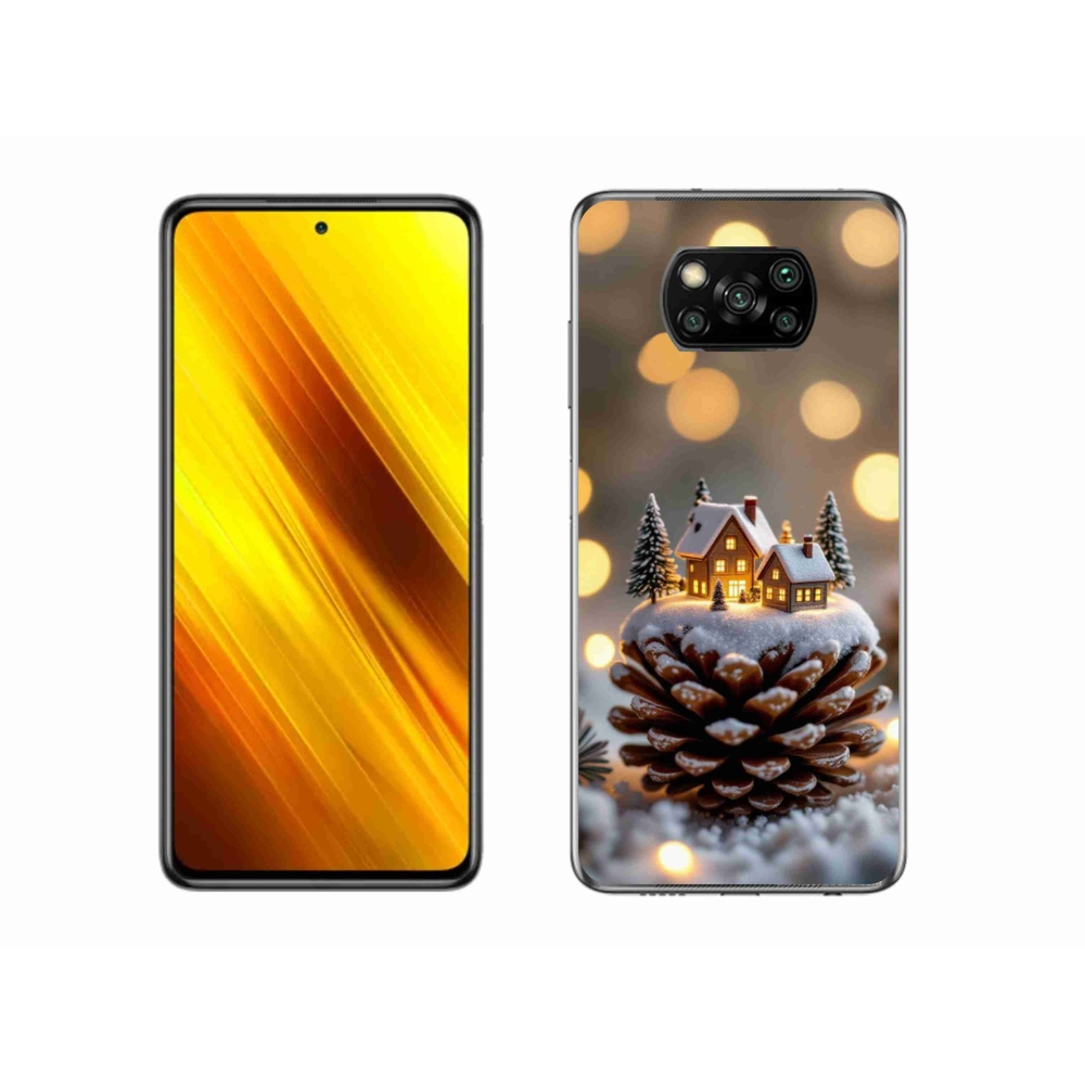 Gélový kryt mmCase na Xiaomi Poco X3 - zimná dedinka