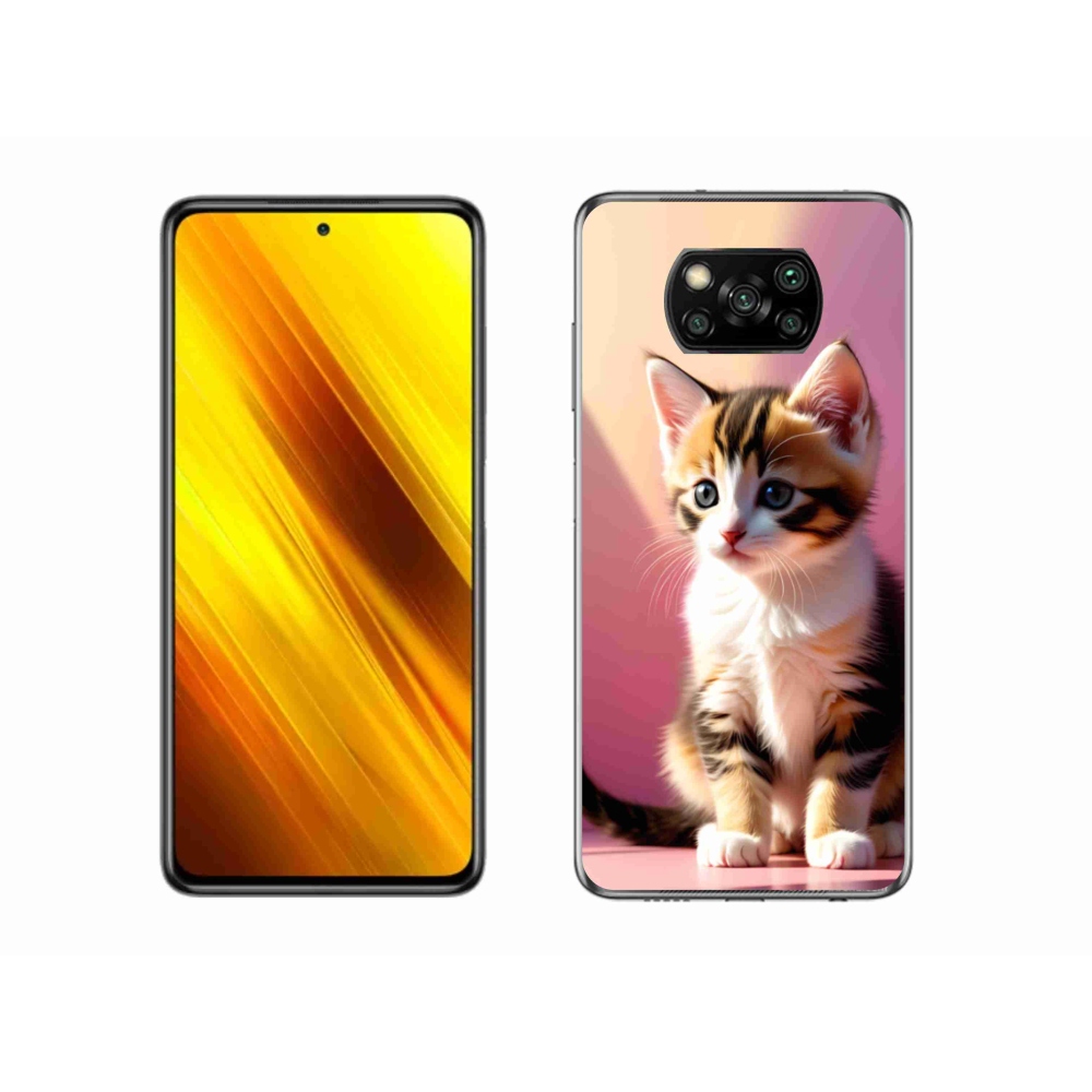 Gélový kryt mmCase na Xiaomi Poco X3 - zvedavé mačiatko 2