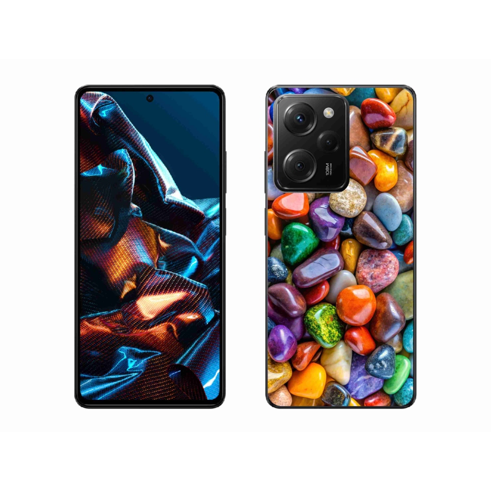 Gélový kryt mmCase na Xiaomi Poco X5 Pro 5G - farebné kamienky