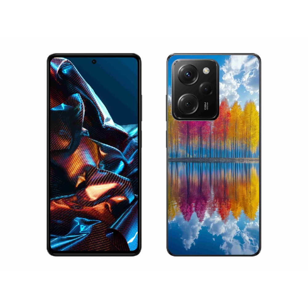 Gélový kryt mmCase na Xiaomi Poco X5 Pro 5G - farebné stromy