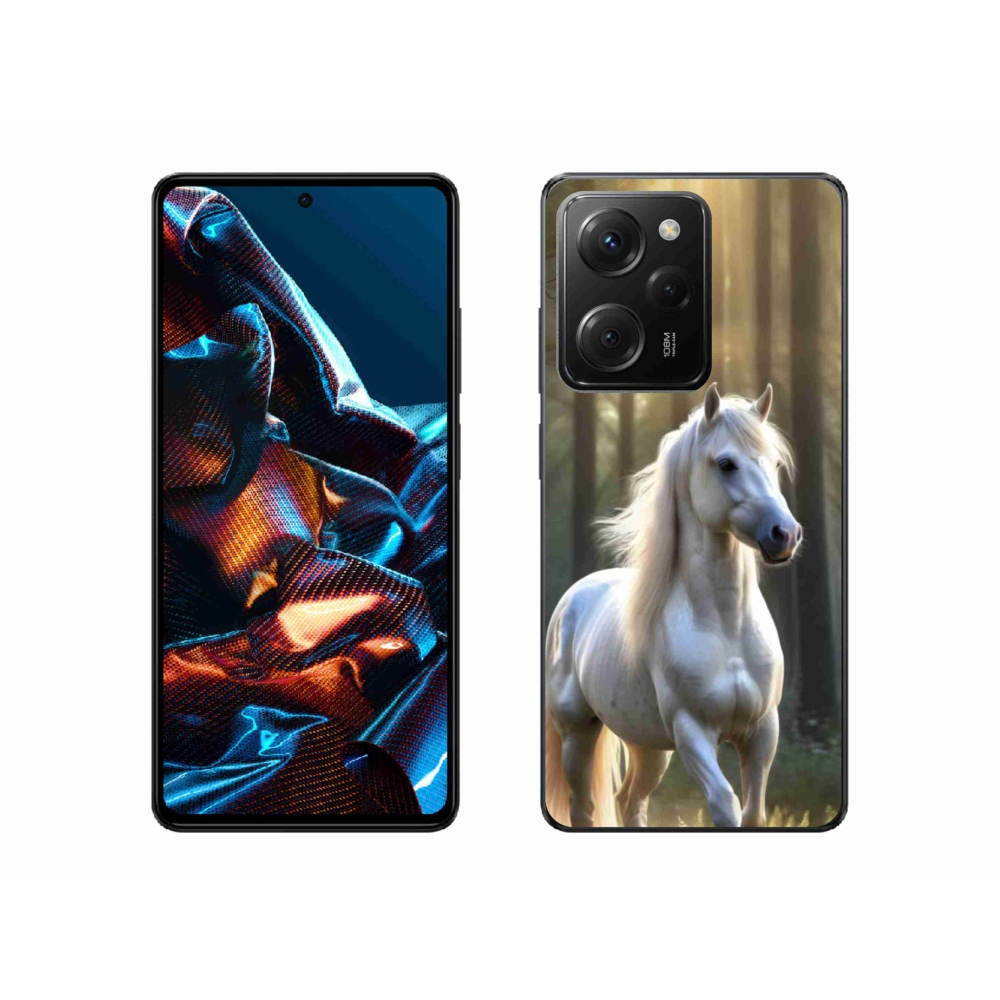 Gélový kryt mmCase na Xiaomi Poco X5 Pro 5G - biely kôň 3