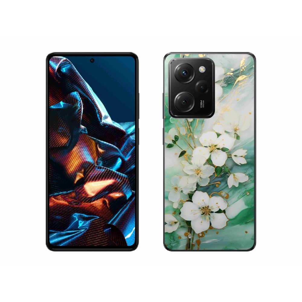 Gélový kryt mmCase na Xiaomi Poco X5 Pro 5G - nežné kvety