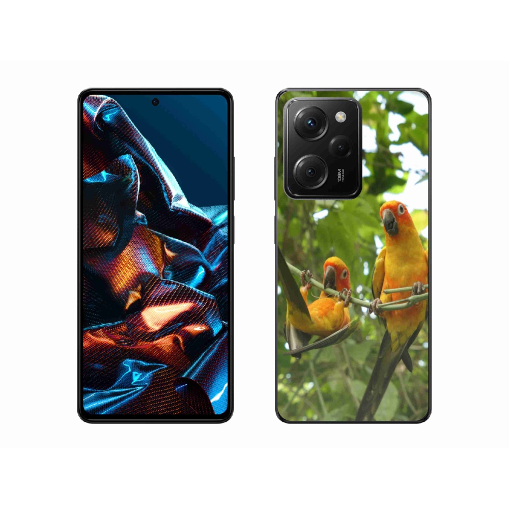 Gélový kryt mmCase na Xiaomi Poco X5 Pro 5G - papagáje aratingy