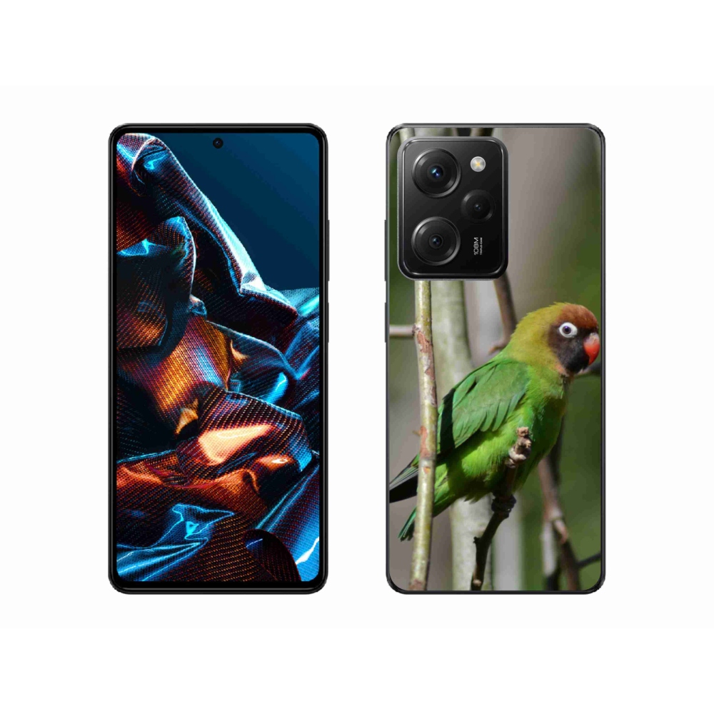 Gélový kryt mmCase na Xiaomi Poco X5 Pro 5G - papagáj agapornis