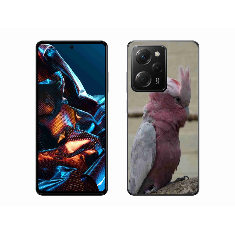 Gélový kryt mmCase na Xiaomi Poco X5 Pro 5G - papagáj kakadu ružový