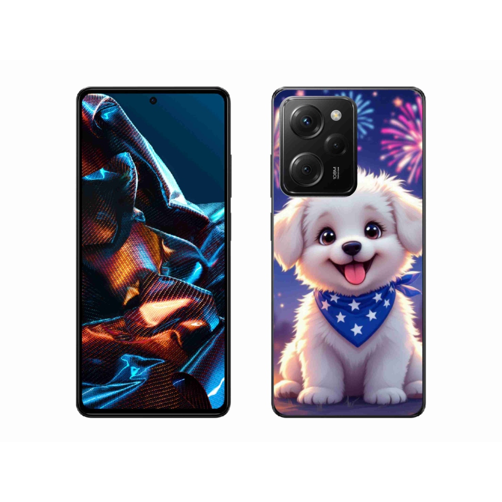 Gélový kryt mmCase na Xiaomi Poco X5 Pro 5G - slávnostné šteňa