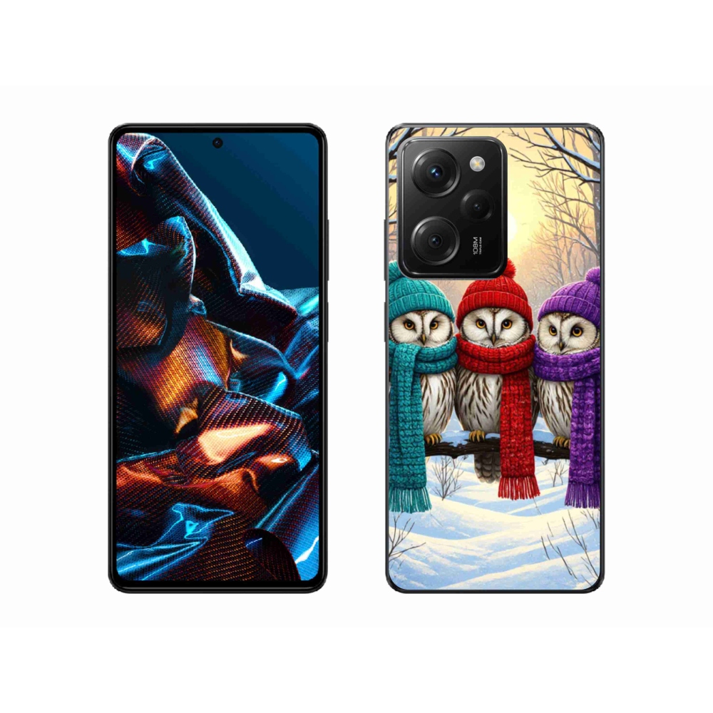 Gélový kryt mmCase na Xiaomi Poco X5 Pro 5G - soví priatelia