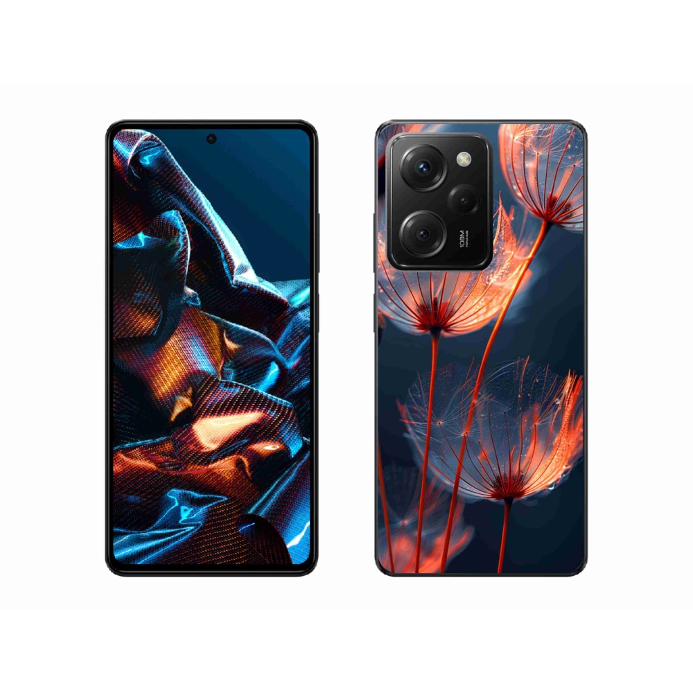 Gélový kryt mmCase na Xiaomi Poco X5 Pro 5G - svetielkujúce páperie