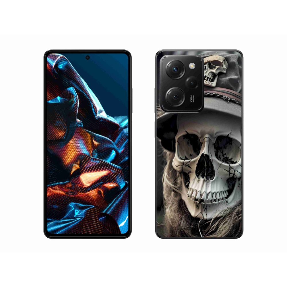 Gélový kryt mmCase na Xiaomi Poco X5 Pro 5G - temná lebka