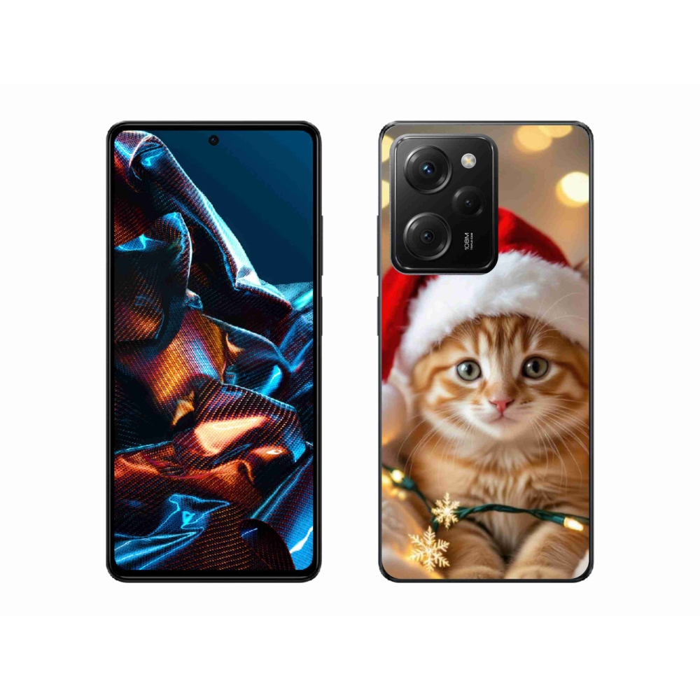 Gélový kryt mmCase na Xiaomi Poco X5 Pro 5G - vianočné mačiatko