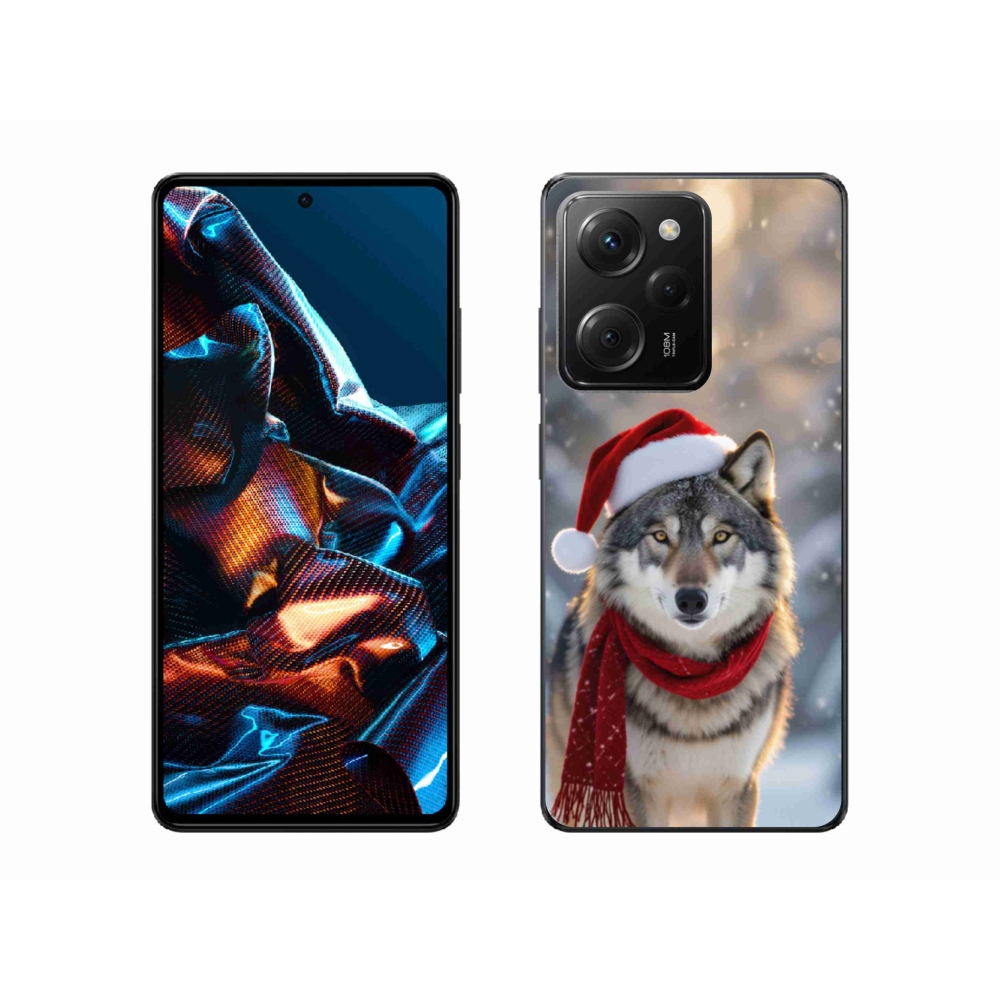 Gélový kryt mmCase na Xiaomi Poco X5 Pro 5G - vianočný vlk