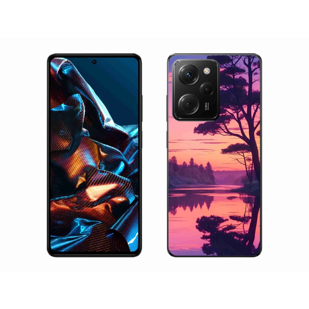 Gélový kryt mmCase na Xiaomi Poco X5 Pro 5G - západ slnka nad jazerom