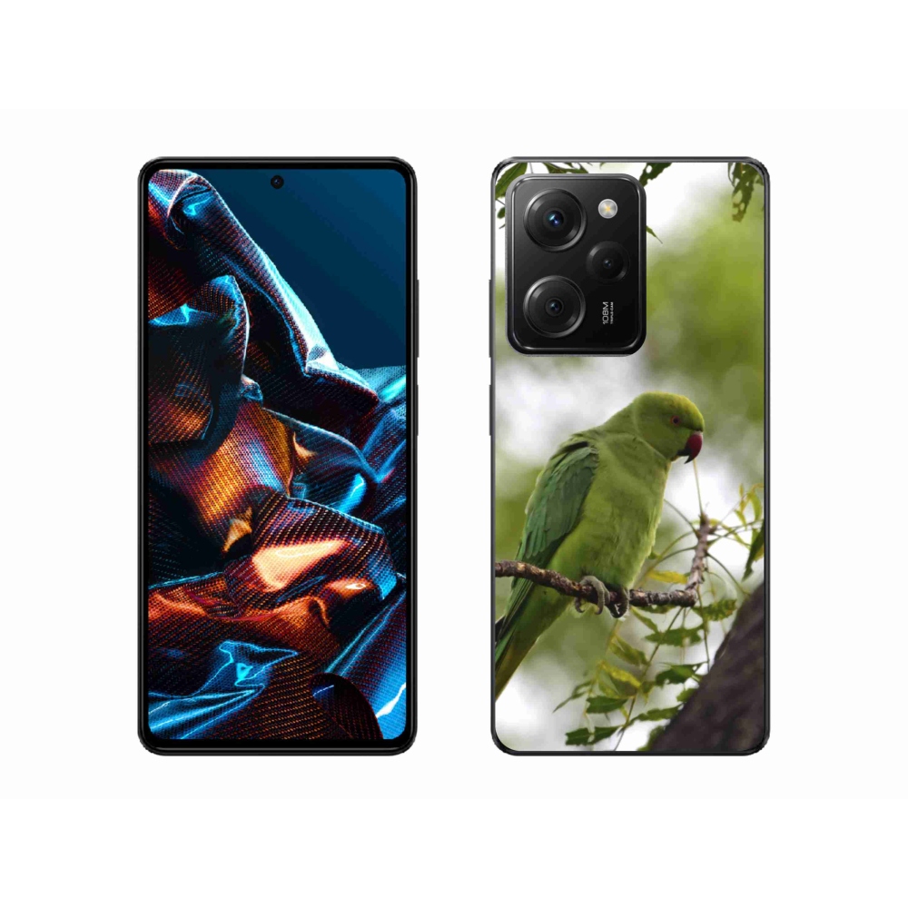 Gélový kryt mmCase na Xiaomi Poco X5 Pro 5G - zelený papagáj