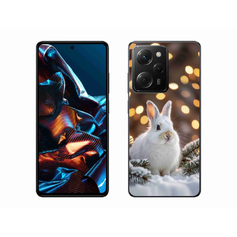 Gélový kryt mmCase na Xiaomi Poco X5 Pro - biely zajac