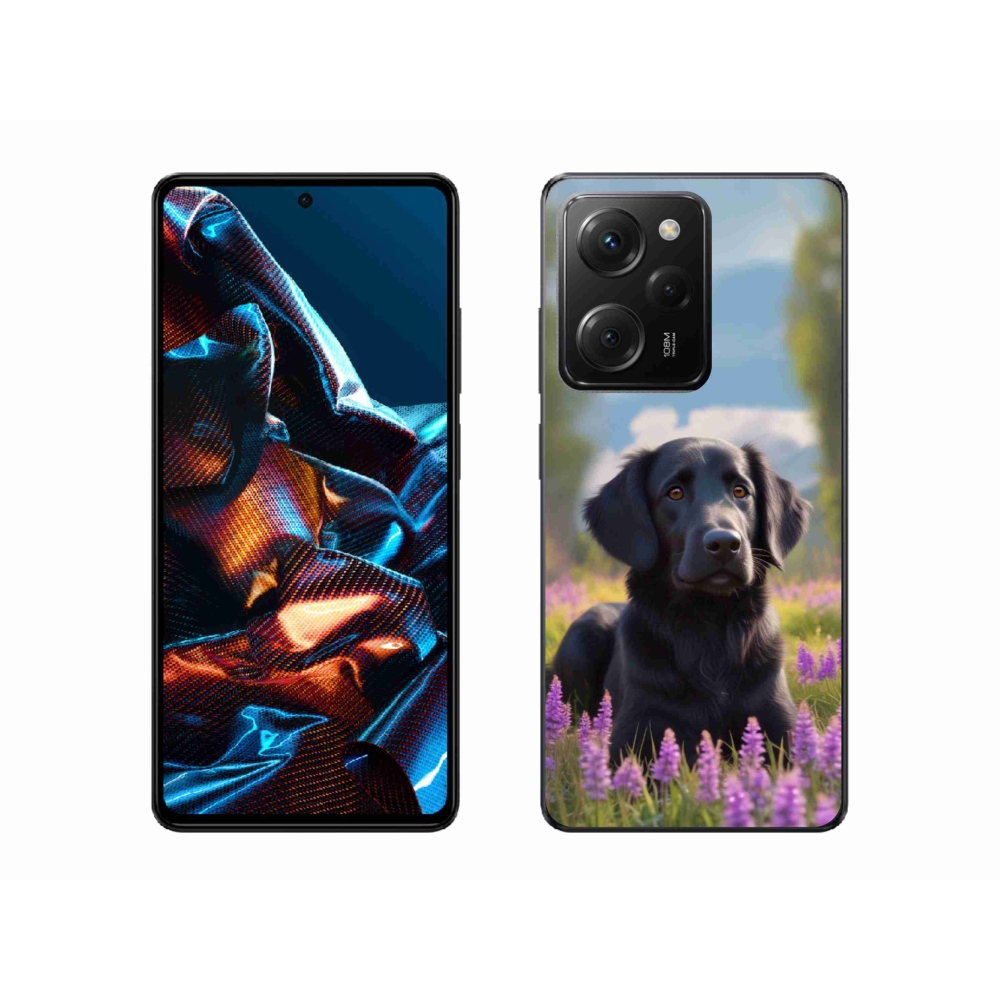 Gélový kryt mmCase na Xiaomi Poco X5 Pro - elegantný čierny retriever