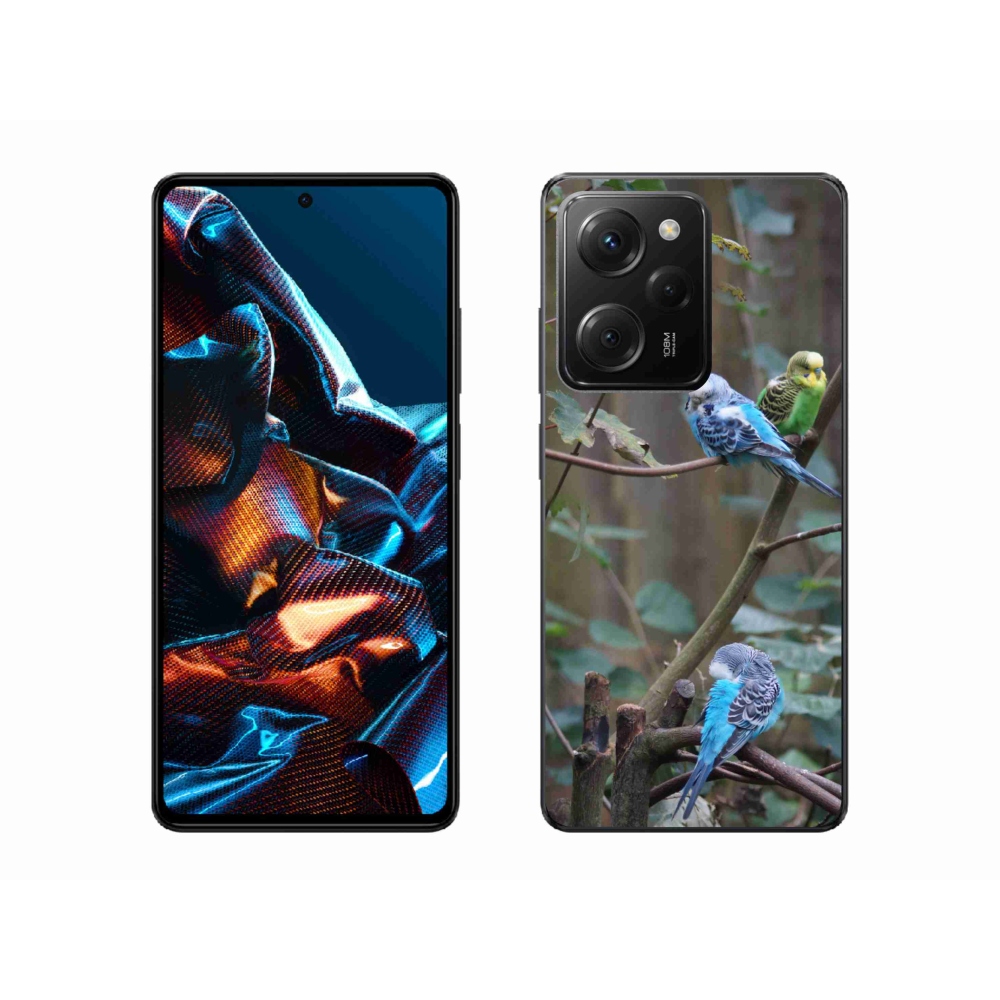 Gélový kryt mmCase na Xiaomi Poco X5 Pro - papagáje na vetve