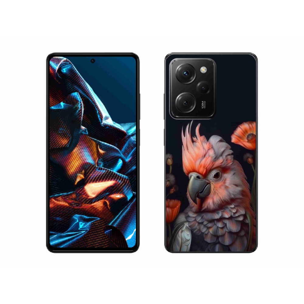 Gélový kryt mmCase na Xiaomi Poco X5 Pro - papagáj kakadu vo farbách