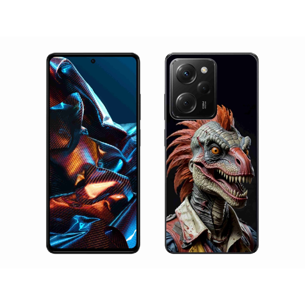 Gélový kryt mmCase na Xiaomi Poco X5 Pro - punk dinosaurus
