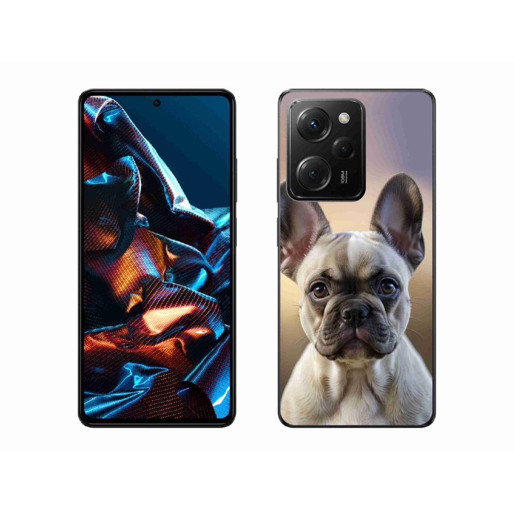 Gélový kryt mmCase na Xiaomi Poco X5 Pro - roztomilý francúzsky buldoček