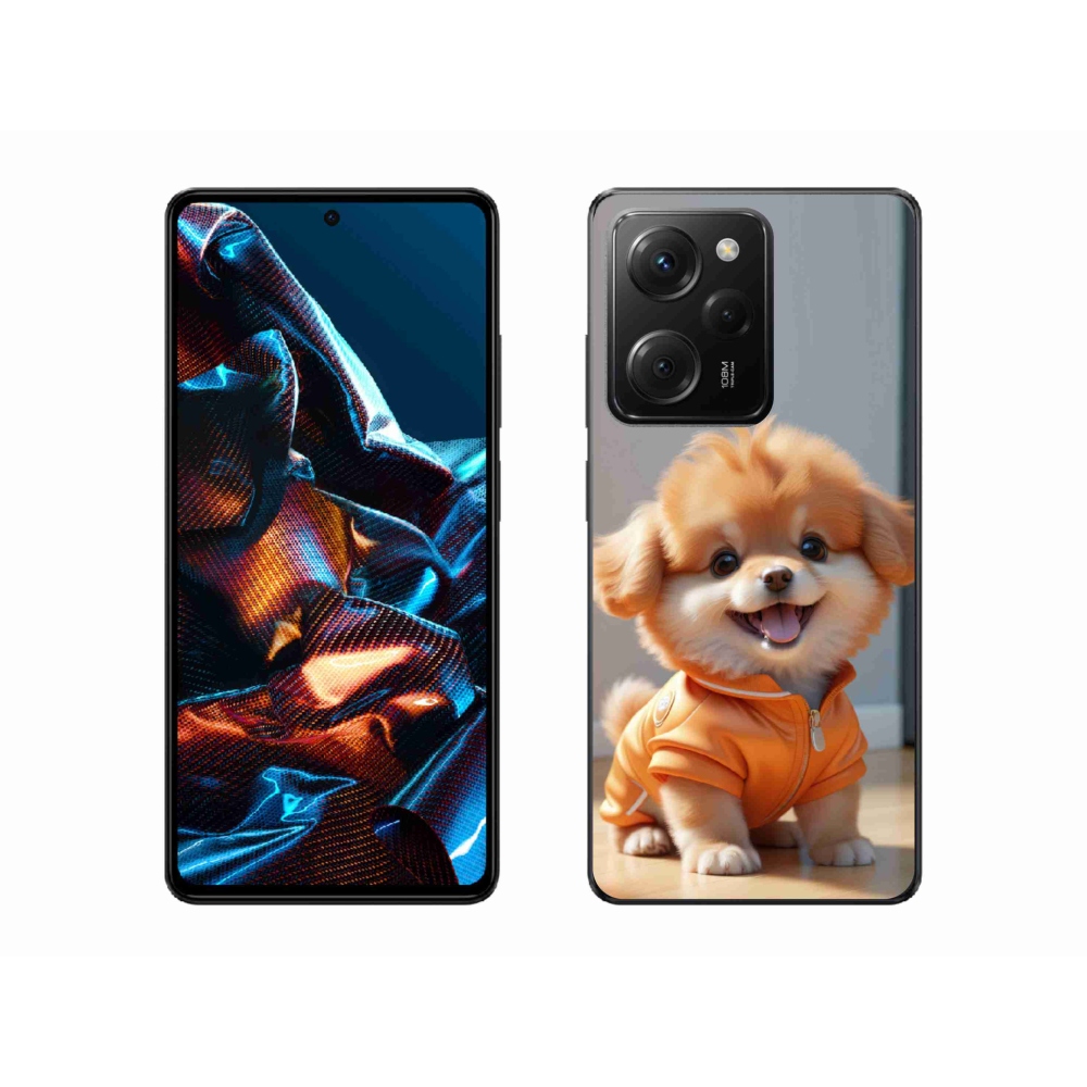 Gélový kryt mmCase na Xiaomi Poco X5 Pro - roztomilý pomeranian v mikine