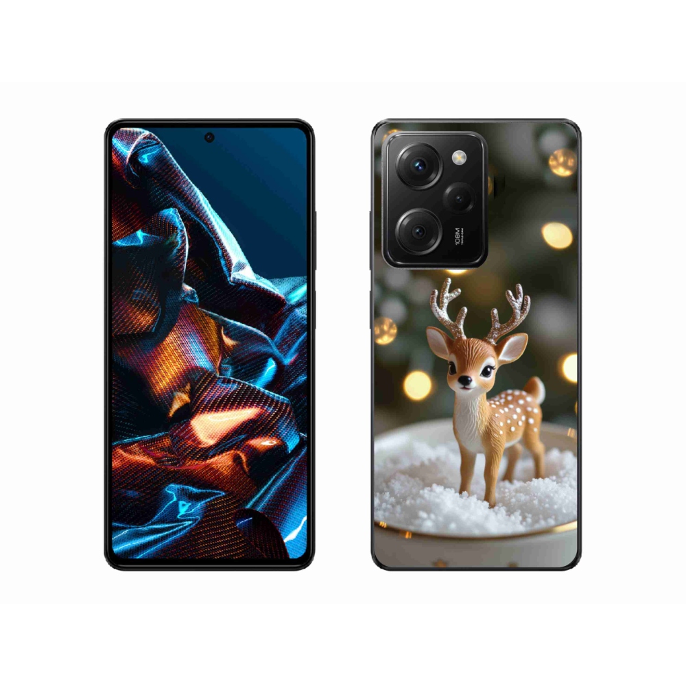 Gélový kryt mmCase na Xiaomi Poco X5 Pro - roztomilý vianočný jeleň