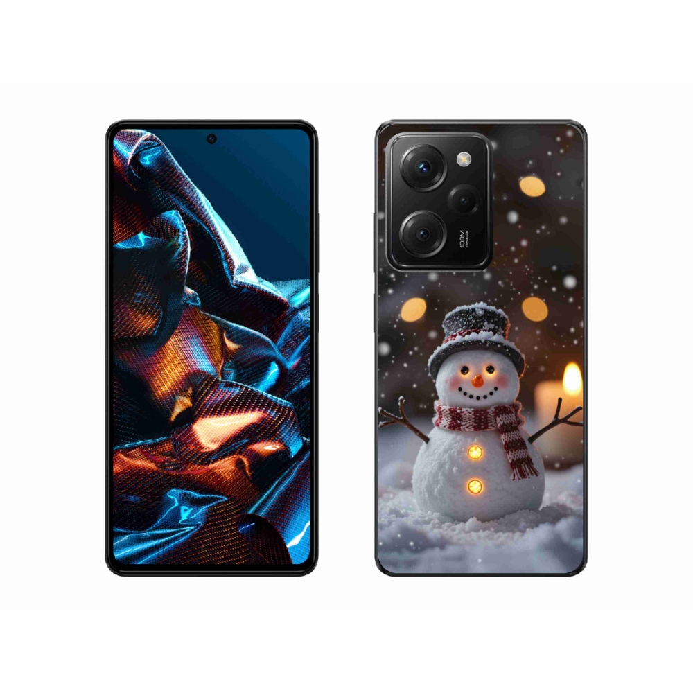 Gélový kryt mmCase na Xiaomi Poco X5 Pro - veselý snehuliak