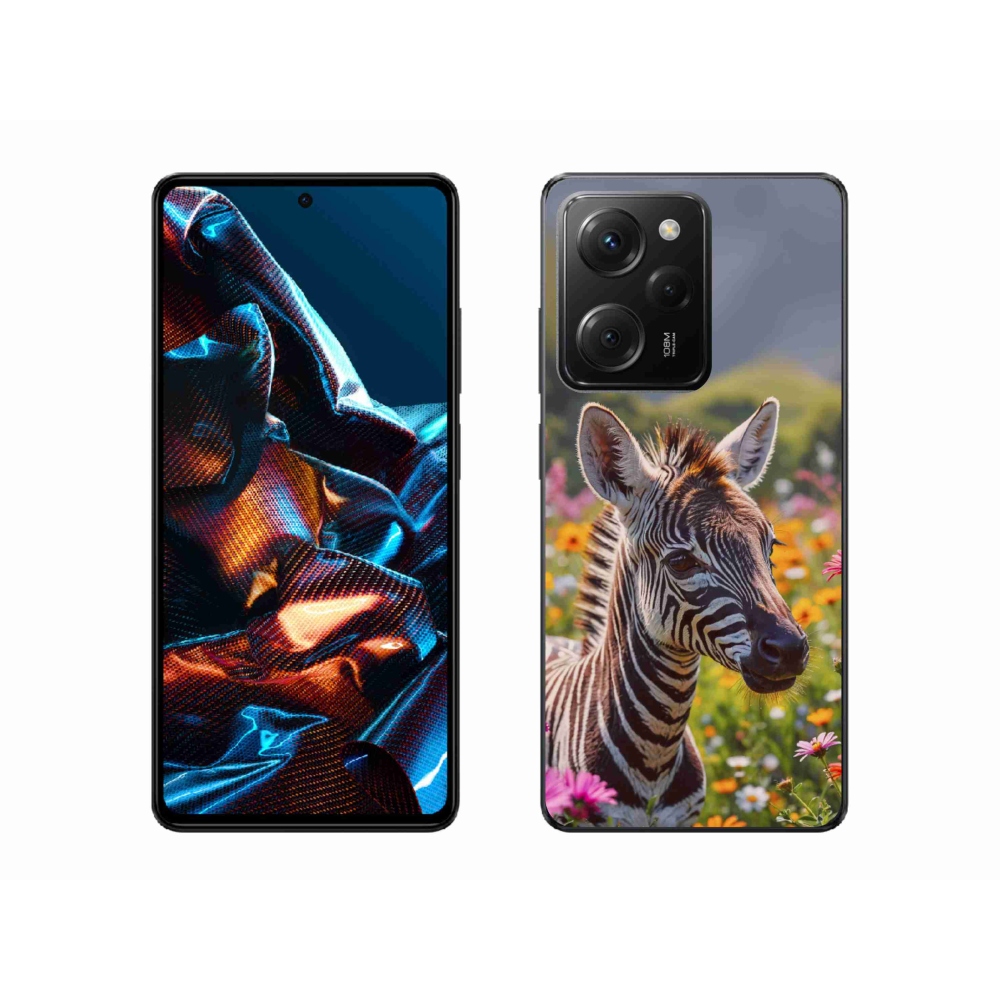 Gélový kryt mmCase na Xiaomi Poco X5 Pro - zebra na lúke