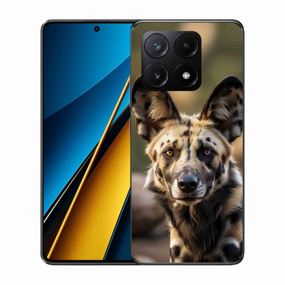 Gélový kryt mmCase na Xiaomi Poco X6 Pro 5G - africký divoký pes