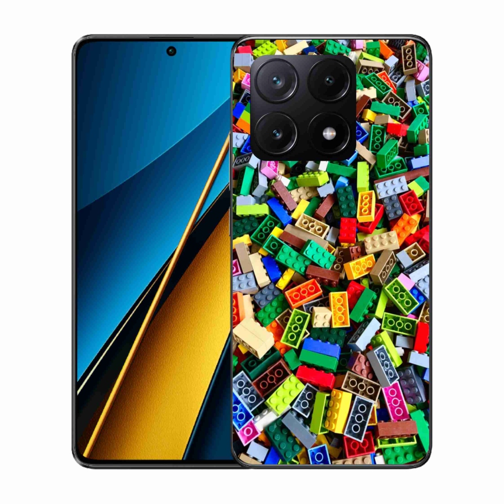 Gélový kryt mmCase na Xiaomi Poco X6 Pro 5G - farebné stavebné kocky