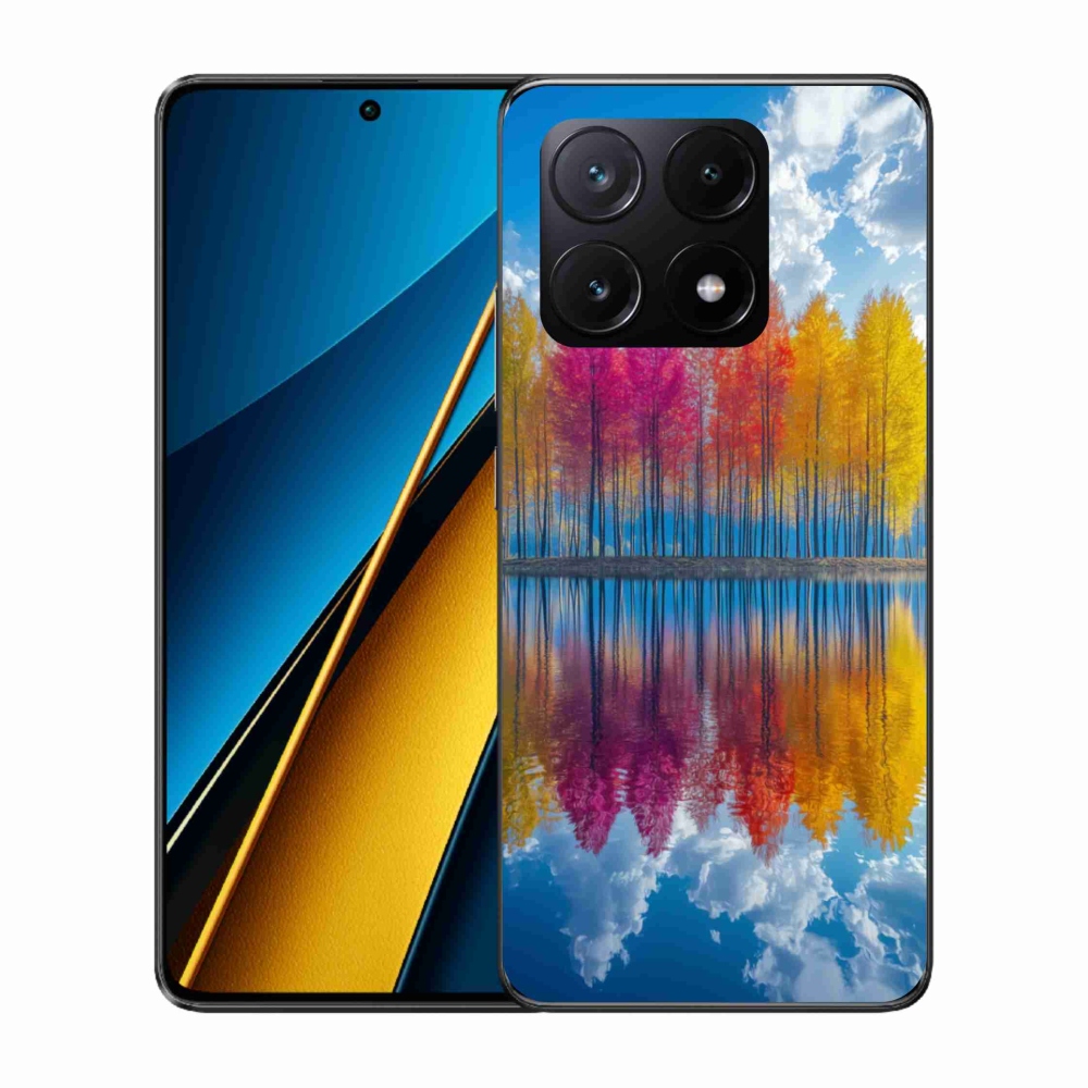 Gélový kryt mmCase na Xiaomi Poco X6 Pro 5G - farebné stromy